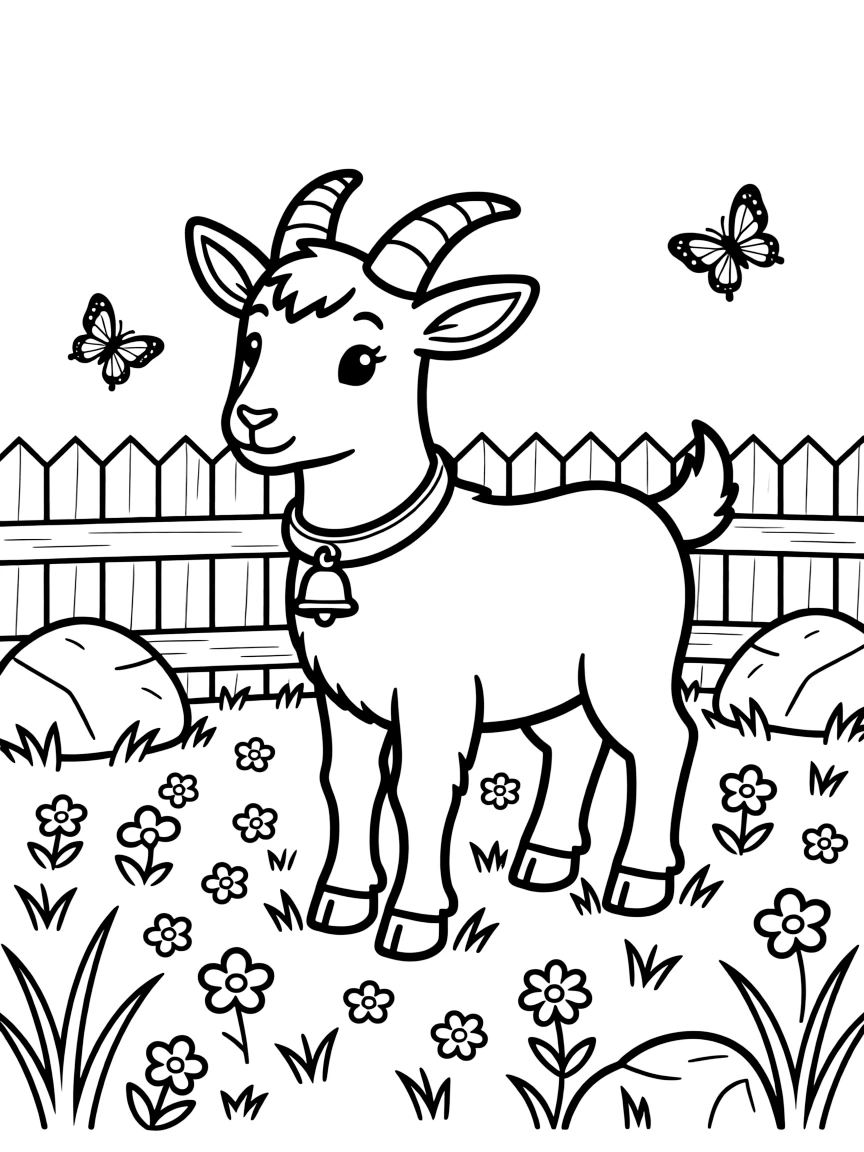 A cute goat