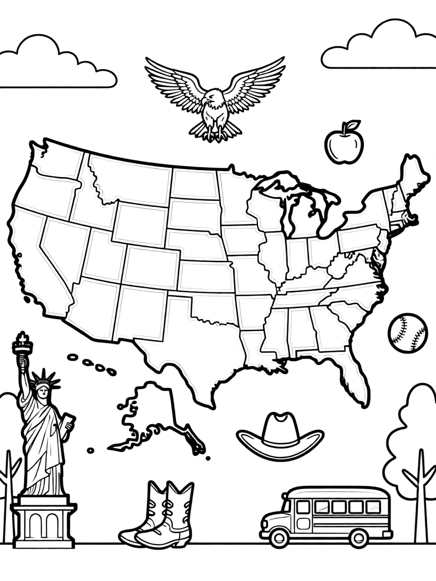 USA map