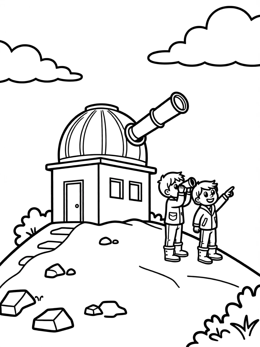 Mountain observatory perched on highest peak