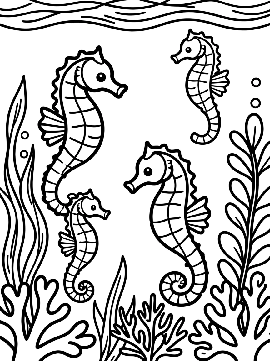 Seahorse nursery in protected coastal waters