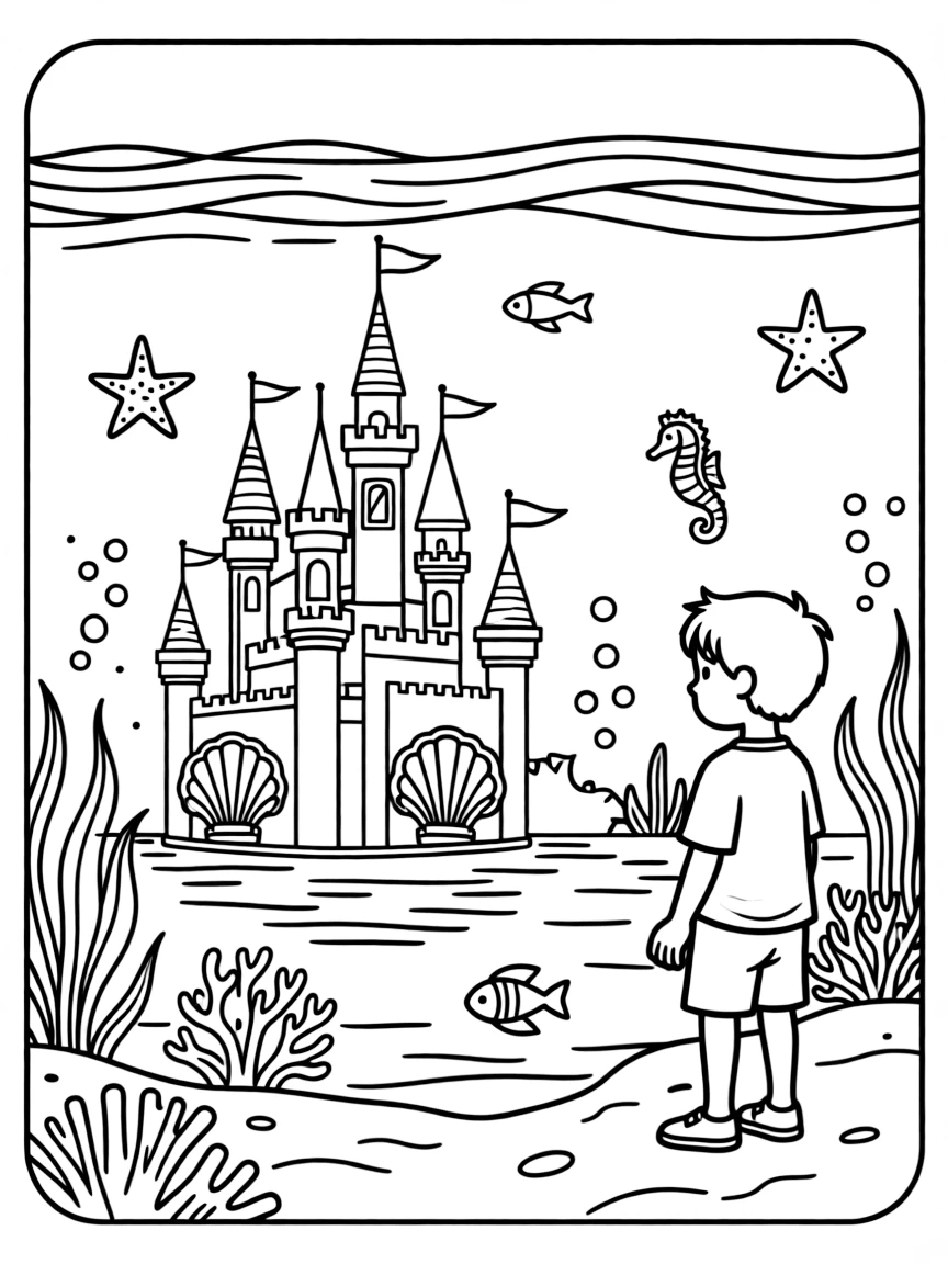Undersea kingdom visible through crystal water