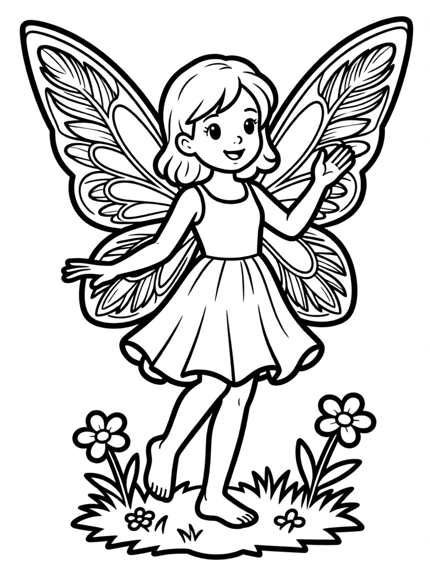 A fairy whose wings change color depending on mood