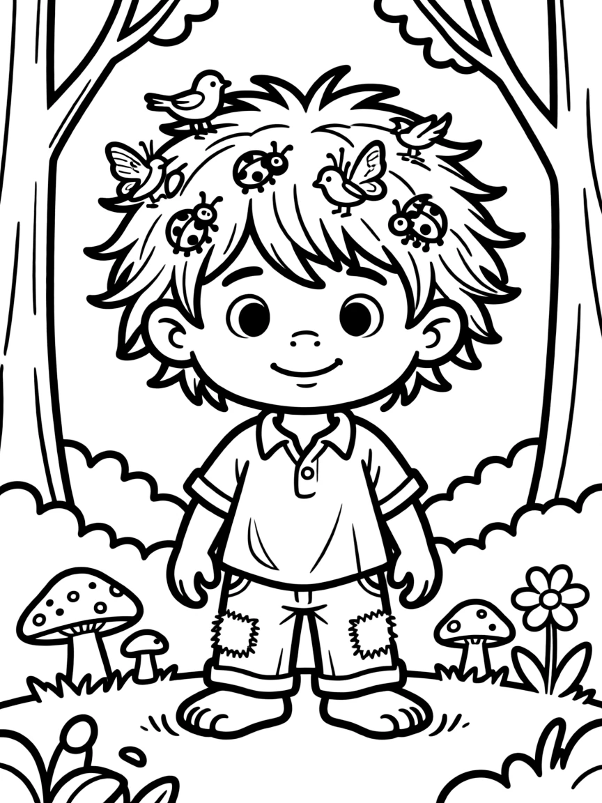 A troll whose hair is alive with small creatures