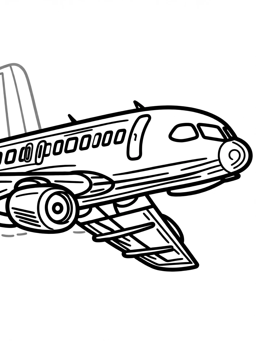 A flying wing passenger aircraft with no vertical stabilizer