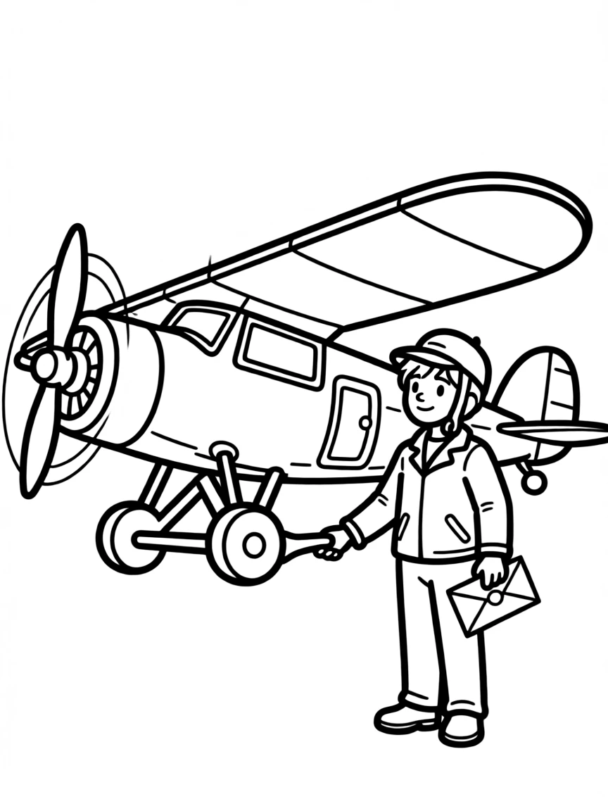 The first transcontinental air mail service plane
