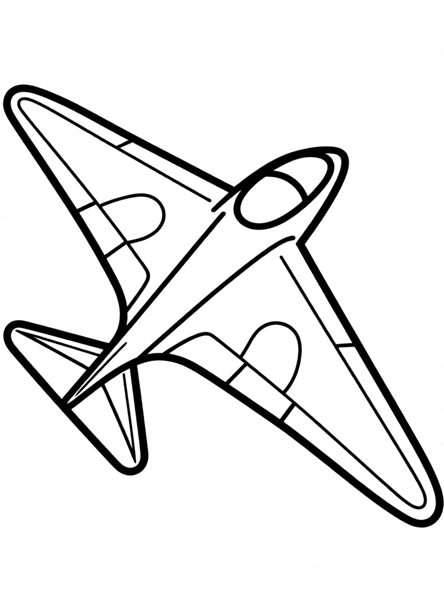A flying wing aircraft with no fuselage or tail