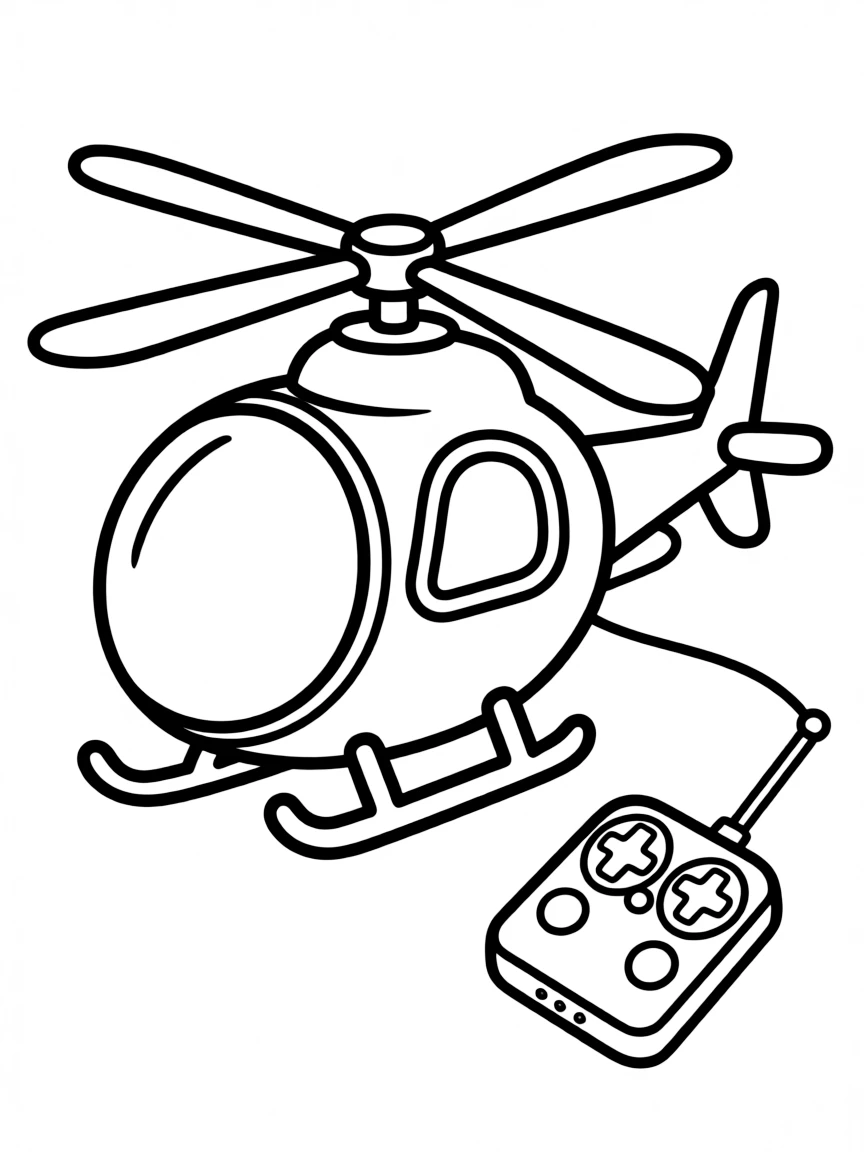 A flying toy helicopter with remote control
