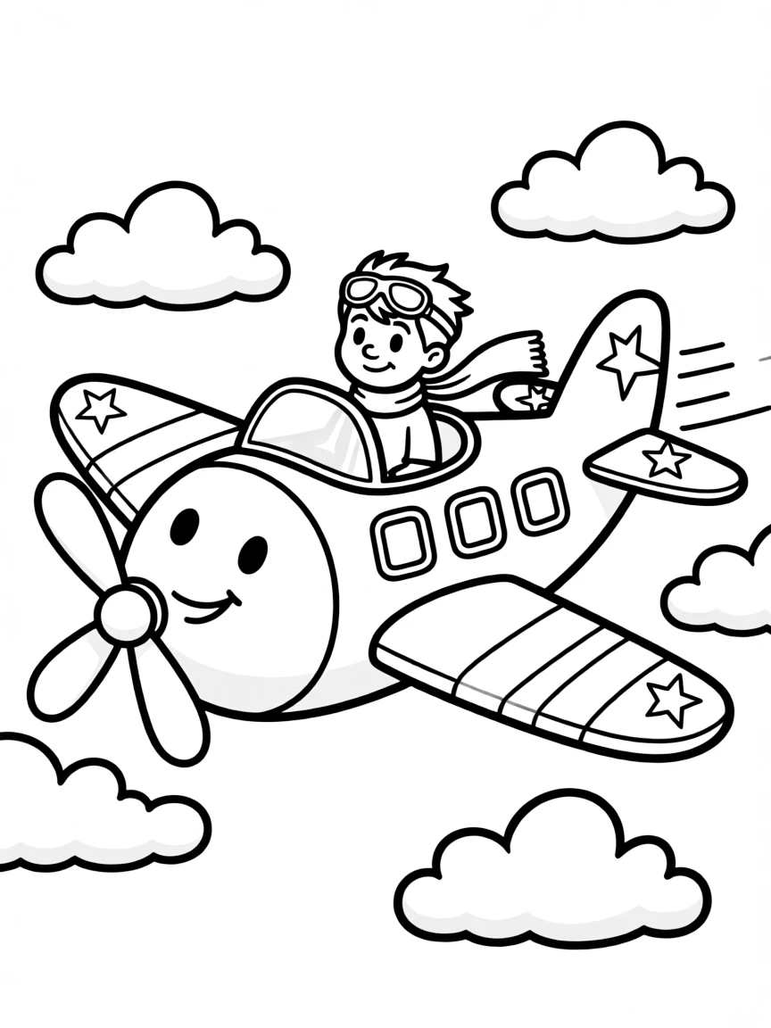 A famous cartoon character's personalized airplane