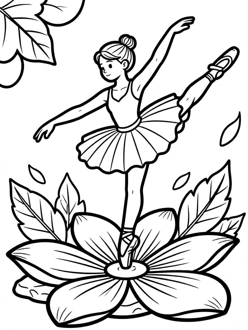 A ballet dancer performing on pointe on an unconventional surface
