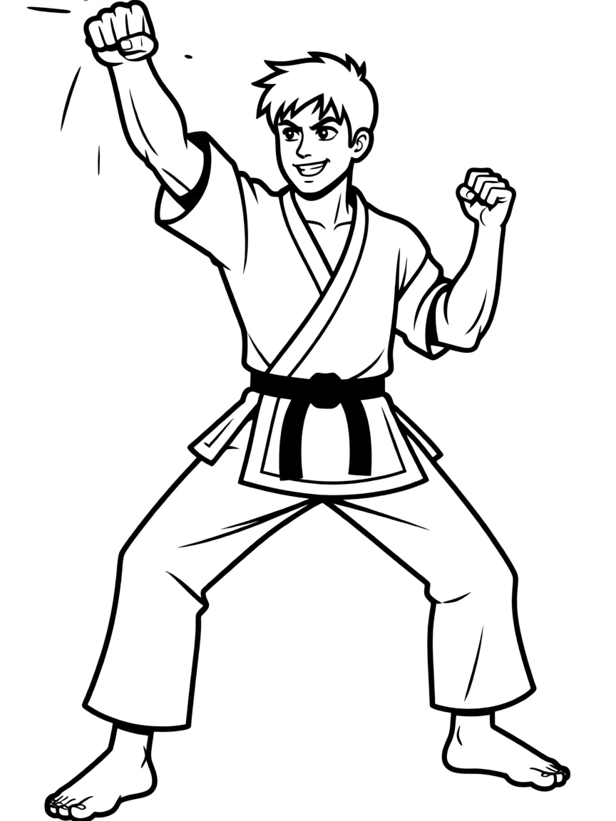 Ken Masters executing a Shoryuken uppercut
