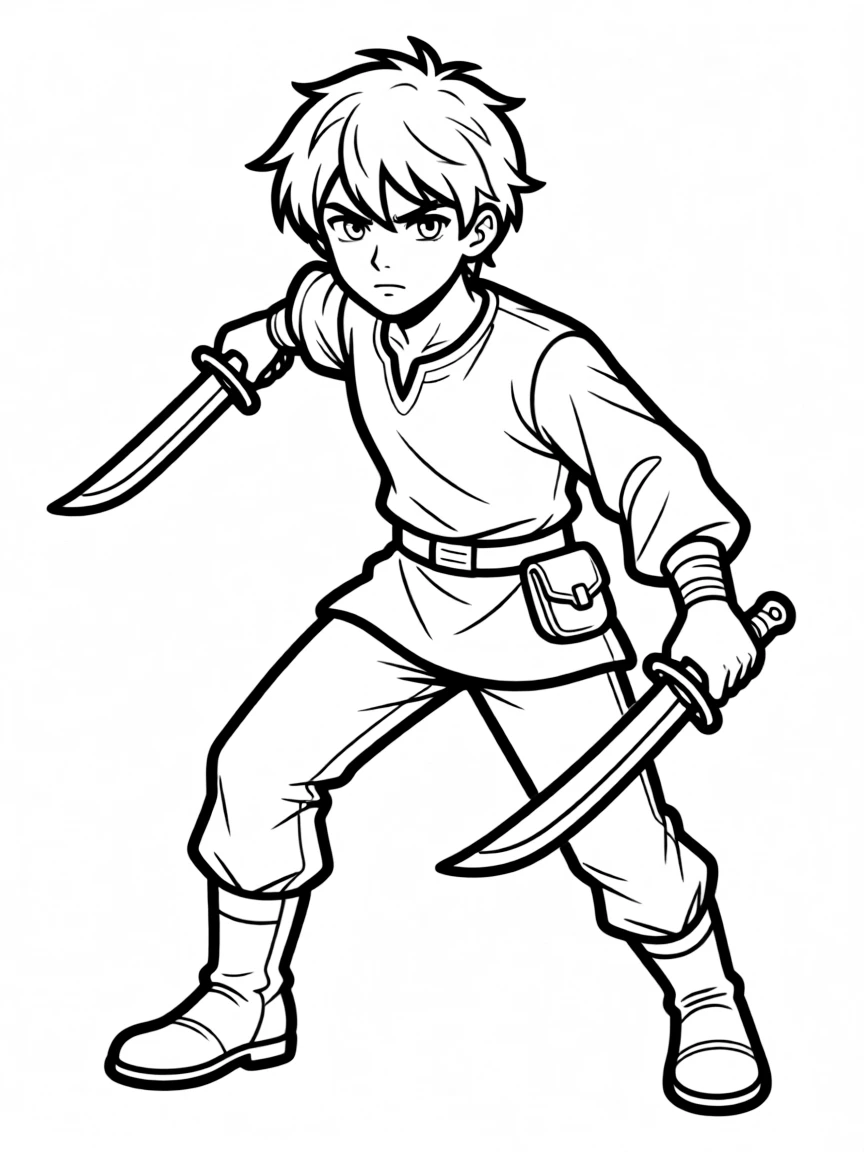 Rogue in stealth with daggers ready