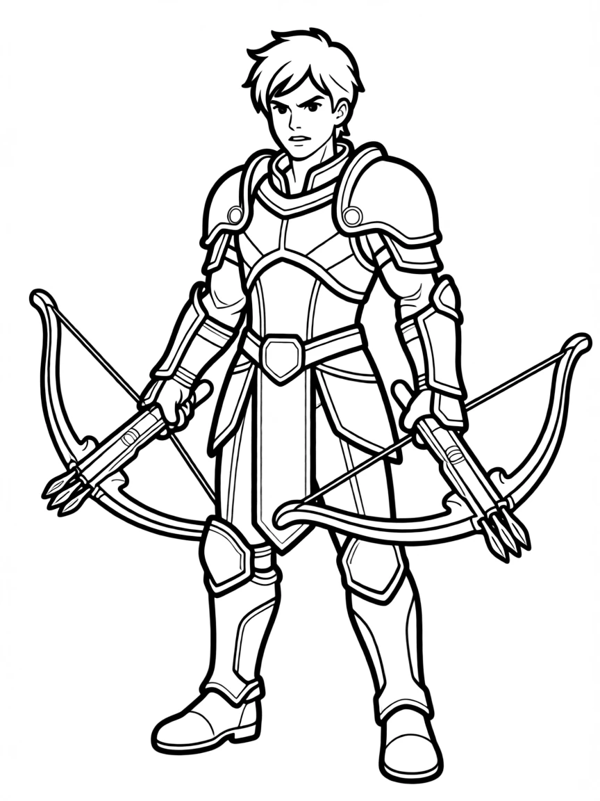 Demon Hunter from Diablo with crossbows and hatred