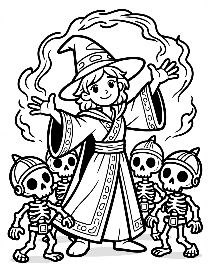 Necromancer from Diablo raising skeletal minions