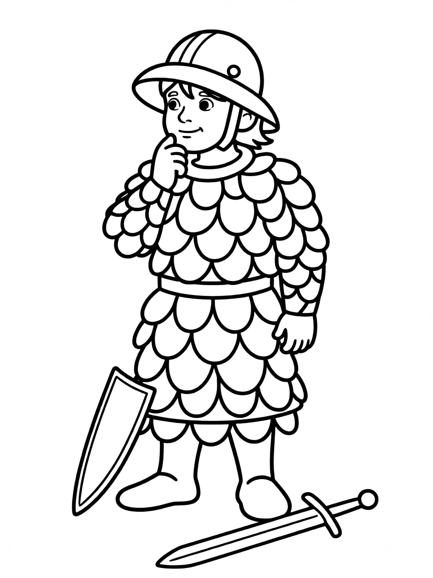 Siegmeyer of Catarina pondering with his onion armor