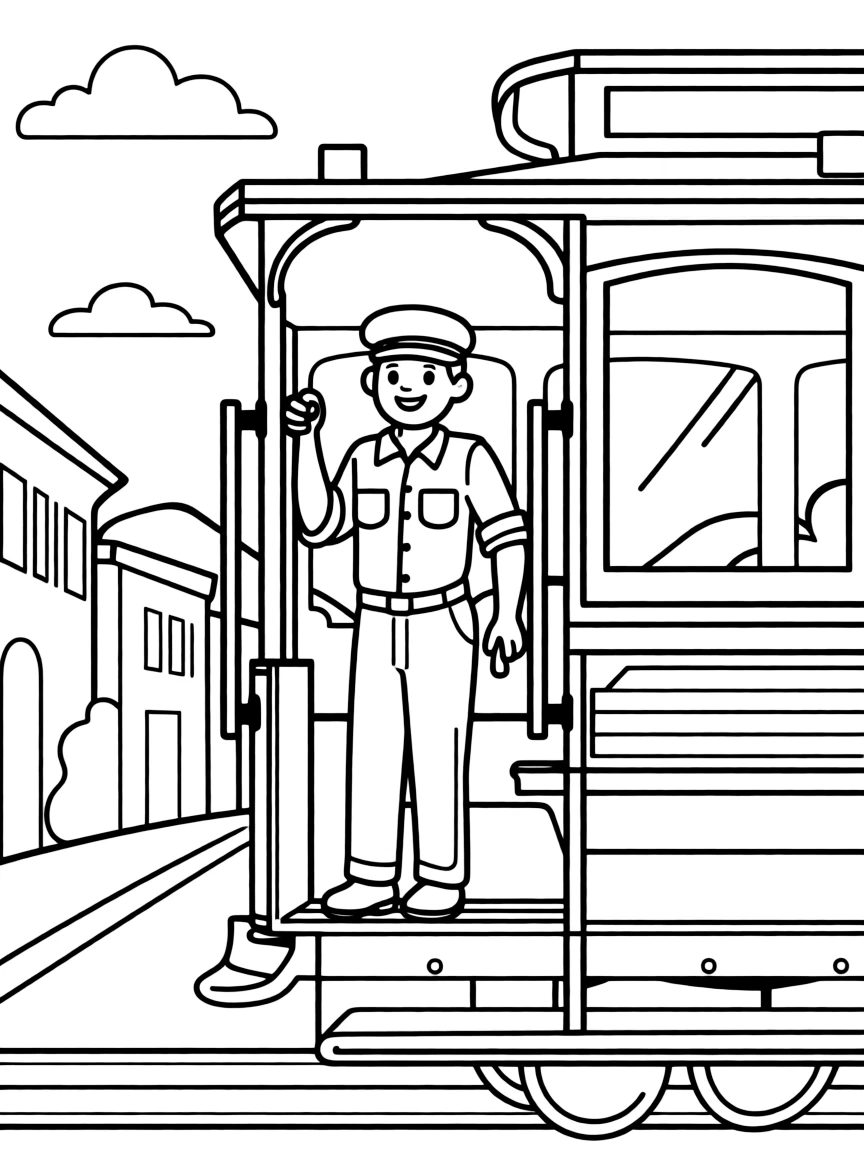 A cable car operator in San Francisco