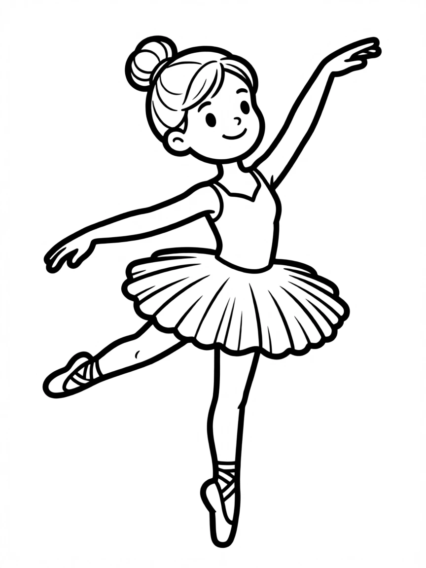 A dancer performing a ballet routine