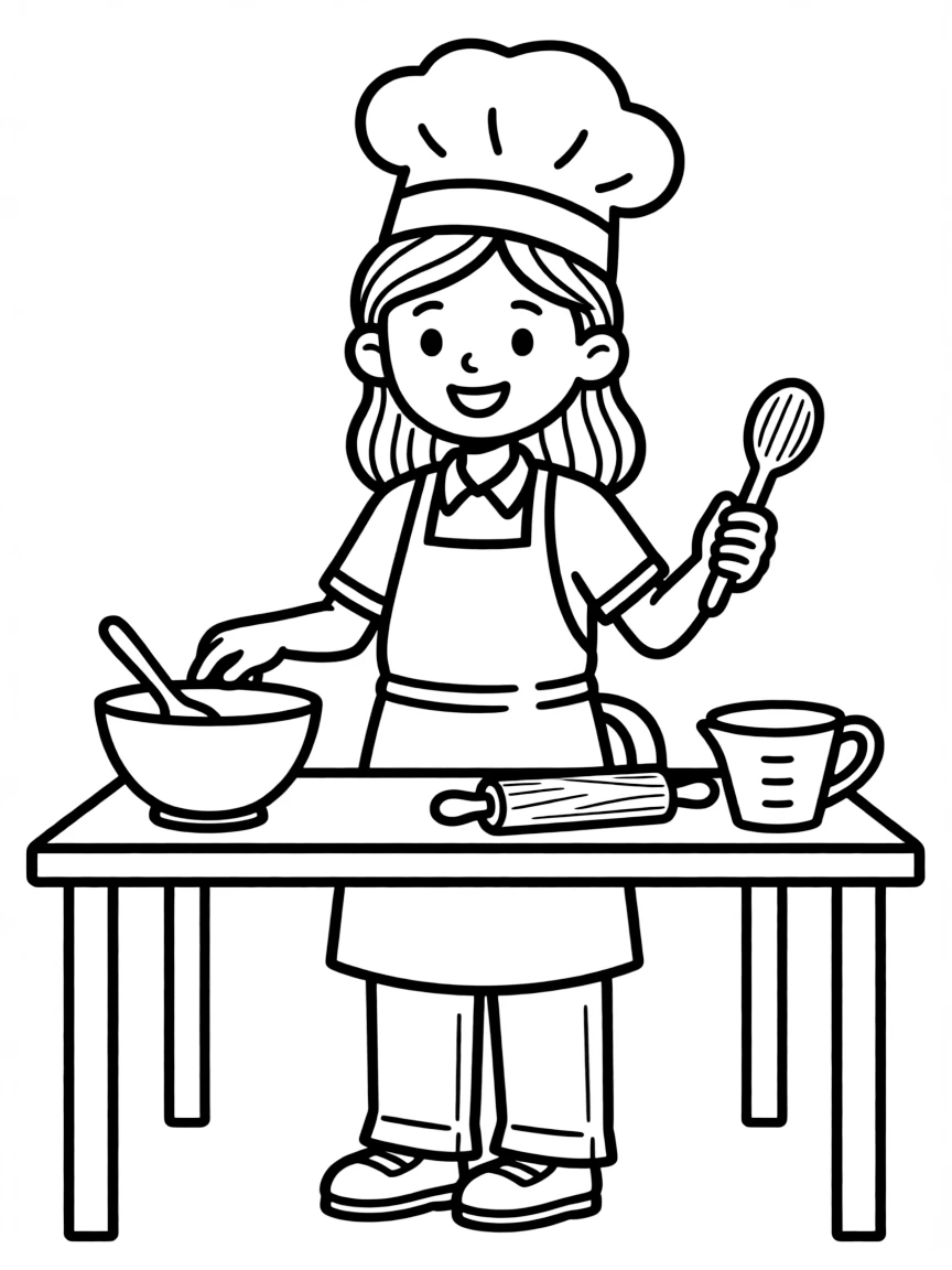 A culinary arts teacher demonstrating cooking techniques