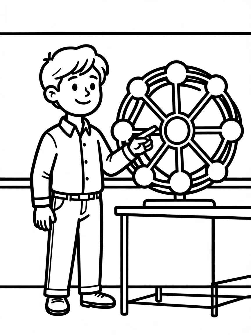 A quantum computing teacher with a quantum model