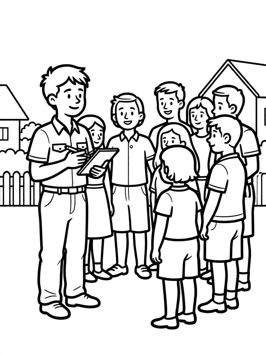 A military translator communicating with local civilians
