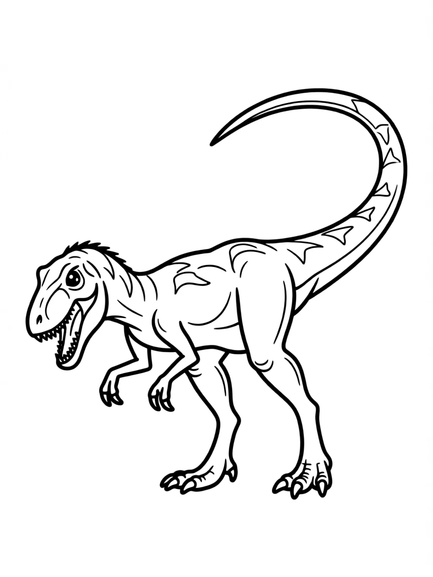 Velociraptor in a hunting pose