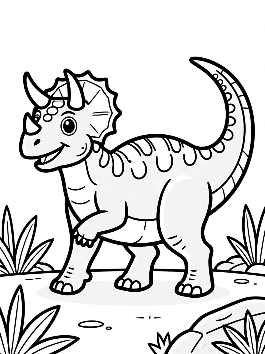 Carnotaurus with its distinctive horns and tiny arms