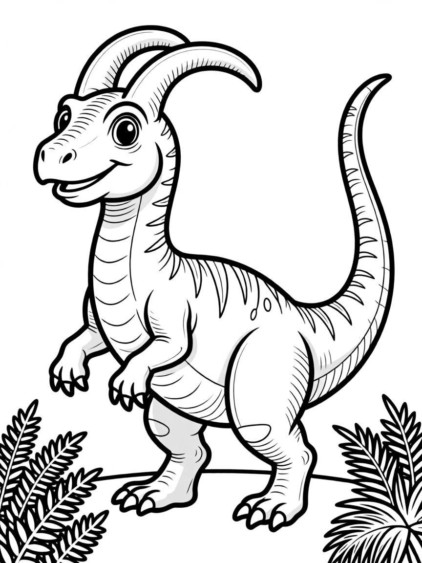 Dilophosaurus with its twin head crests