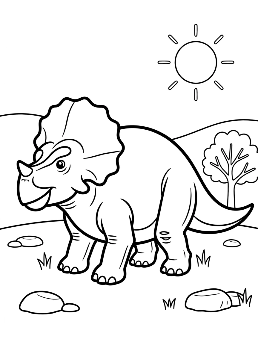 Pachycephalosaurus with its thick dome head
