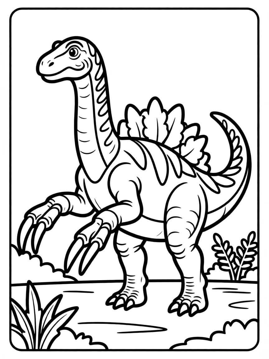 Therizinosaurus with its enormous claws