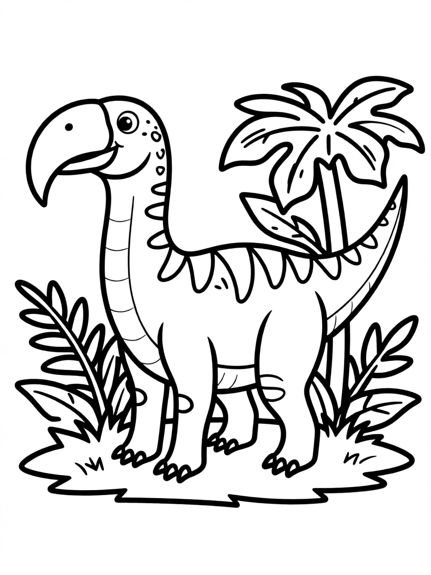 Psittacosaurus with its parrot-like beak