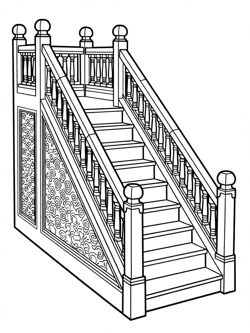 Minbar (pulpit) with detailed woodwork and ascending steps