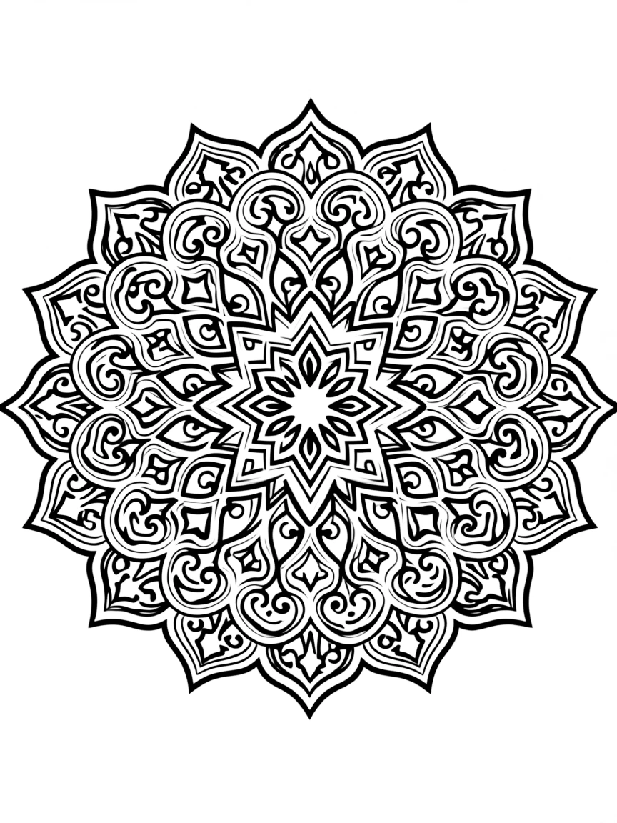 Islamic metalwork pattern with detailed repoussé technique