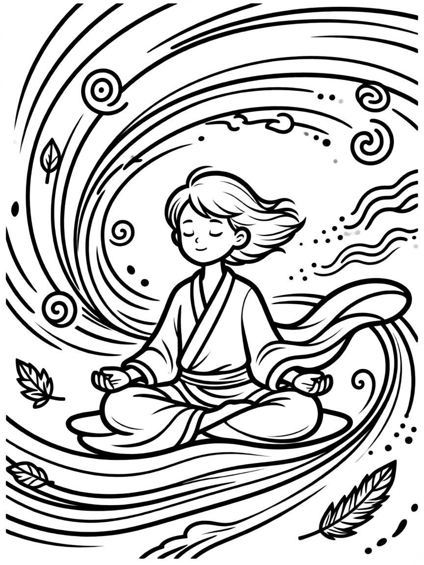 Divine breath concept with detailed wind and spirit symbolism
