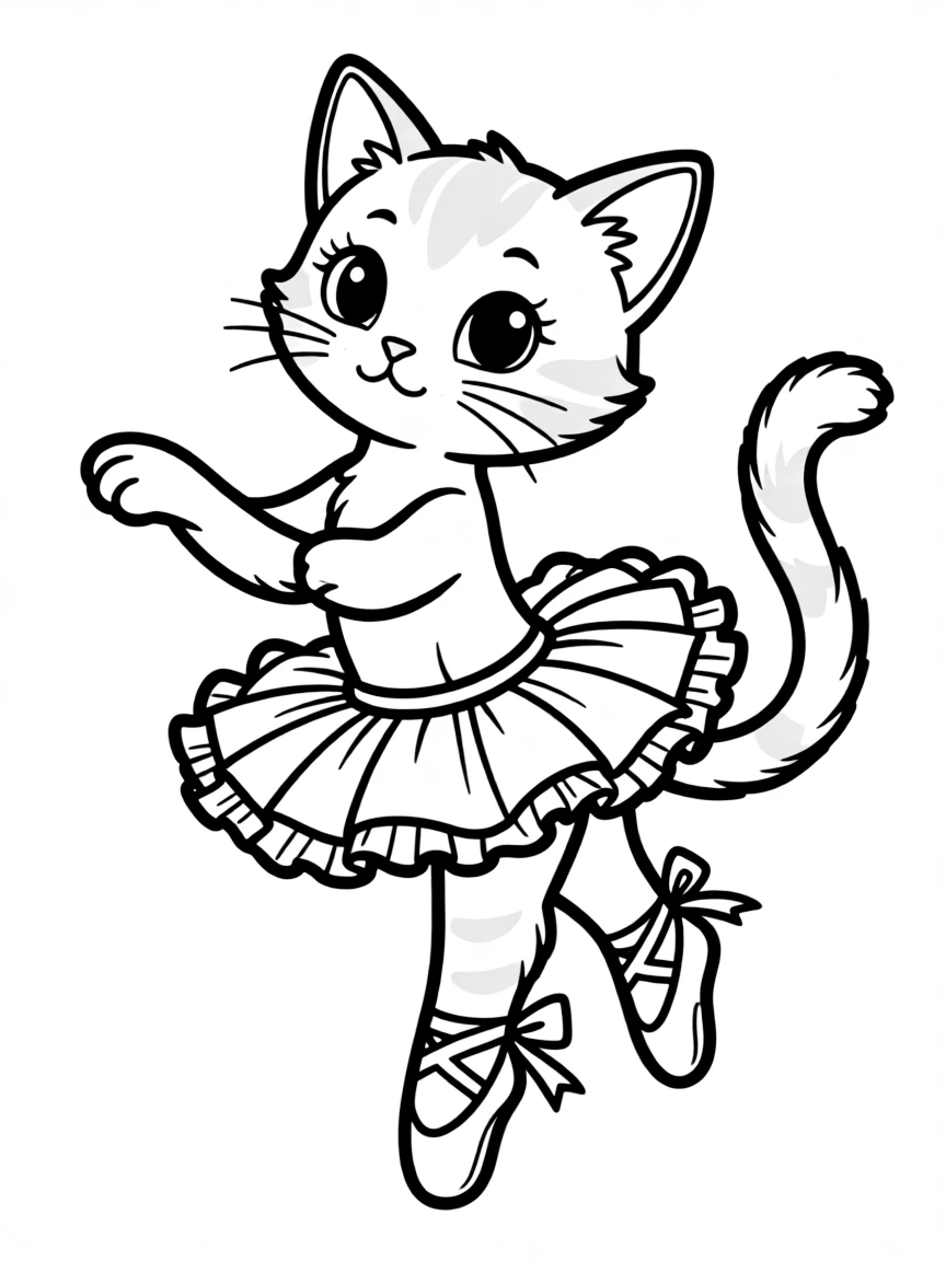 A cat standing on tippy toes like a ballet dancer