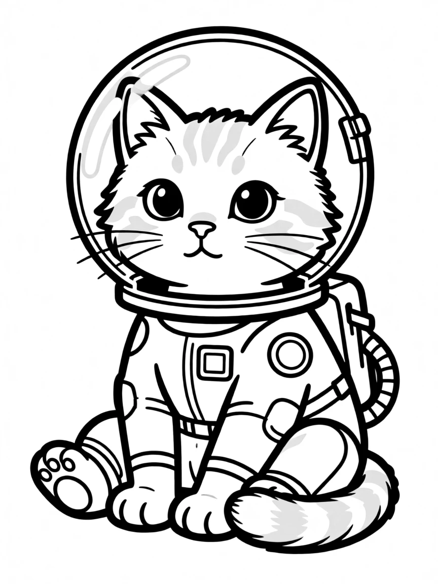 A cat wearing a space helmet