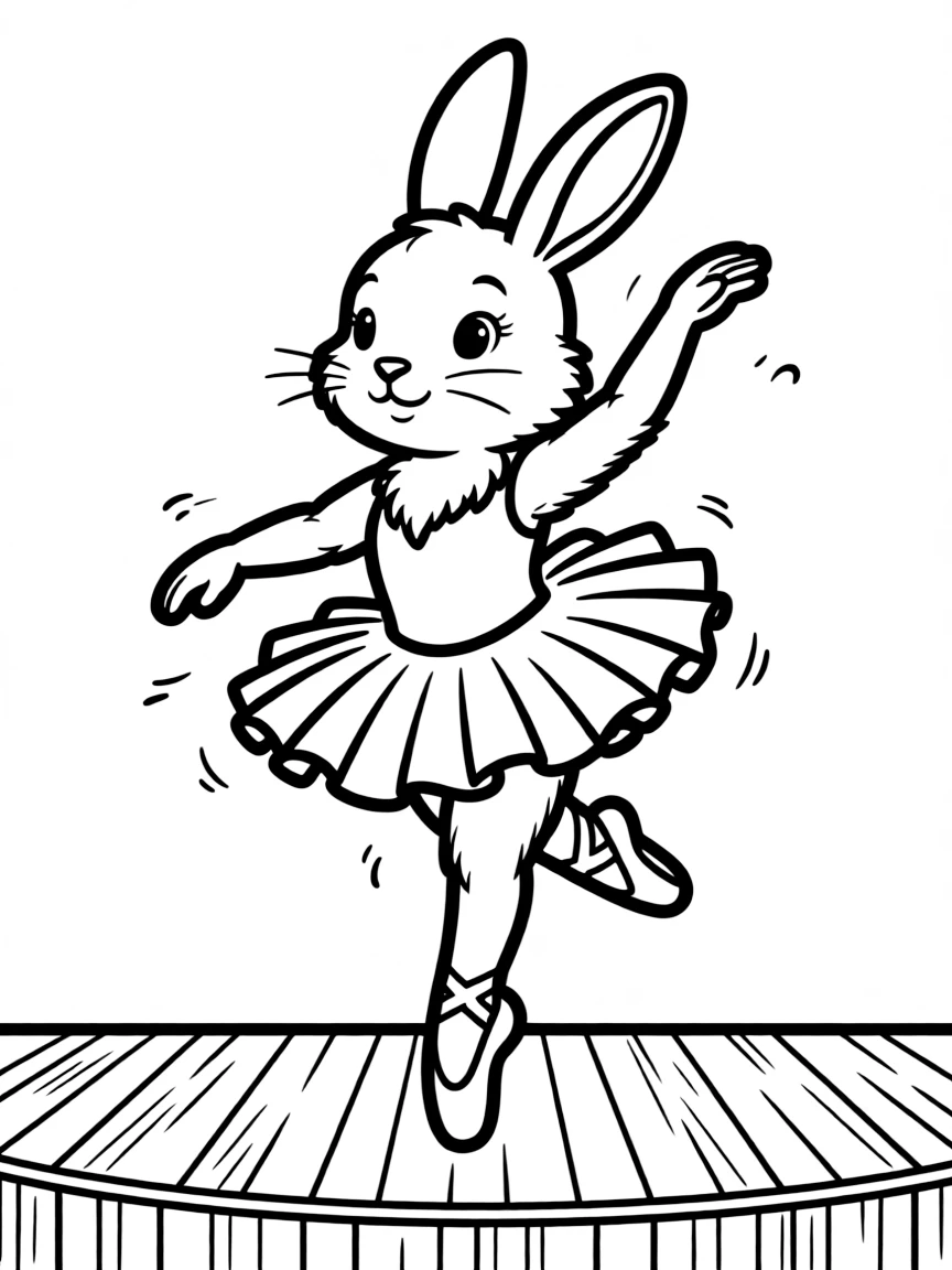 A rabbit performing in a ballet