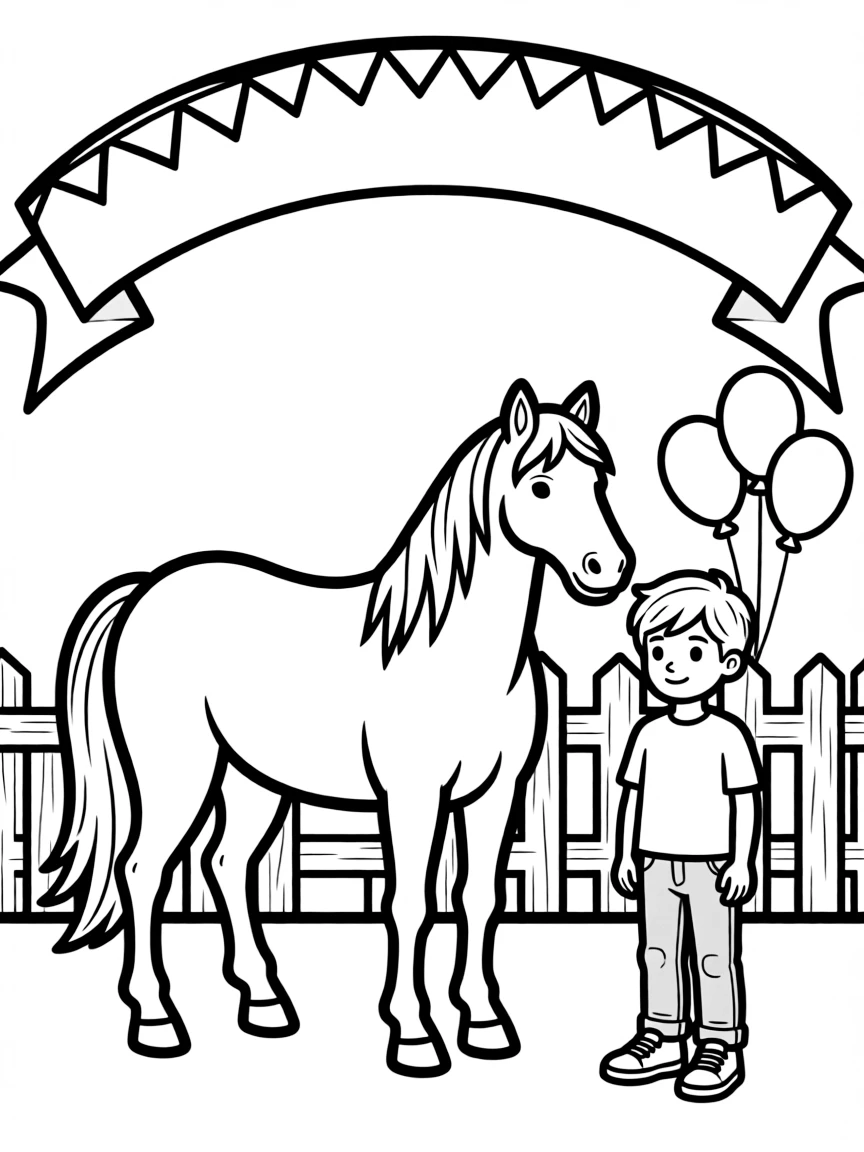 A horse at a county fair