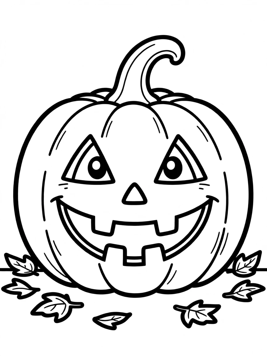 A jack-o'-lantern whose eyes follow you around the room