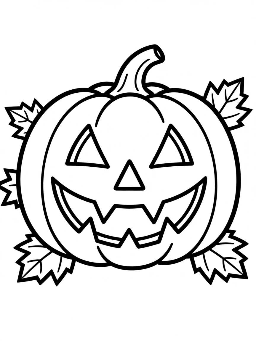 A jack-o'-lantern whose mouth opens to reveal sharp teeth