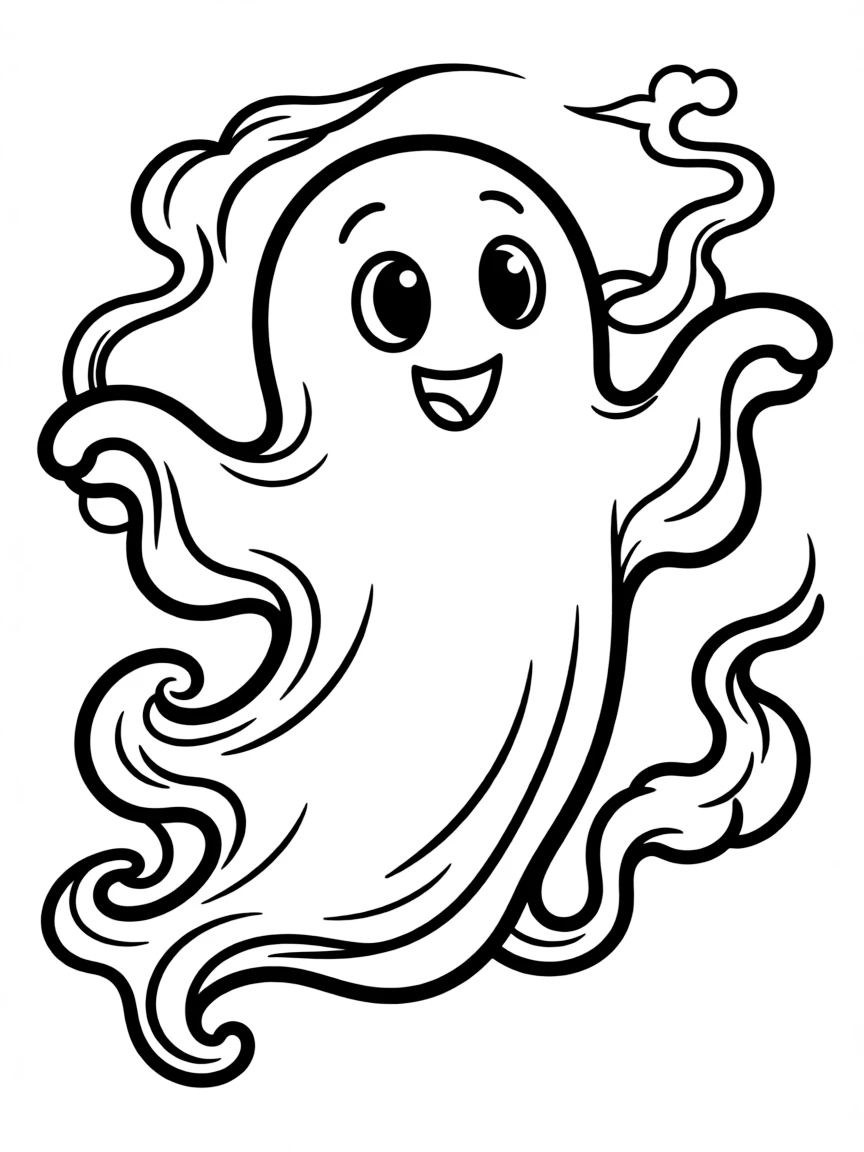 A ghost whose form is made of morning mist