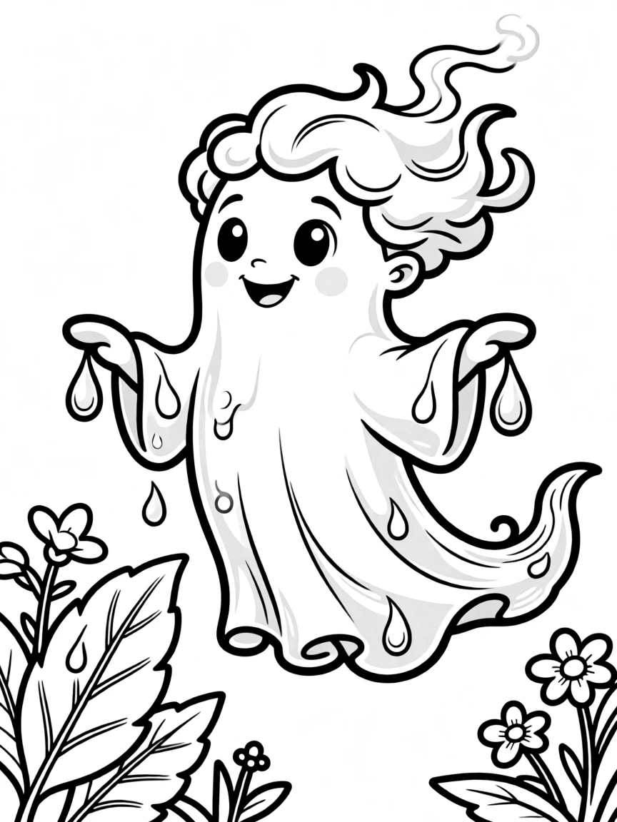 A ghost whose form is made of morning dew