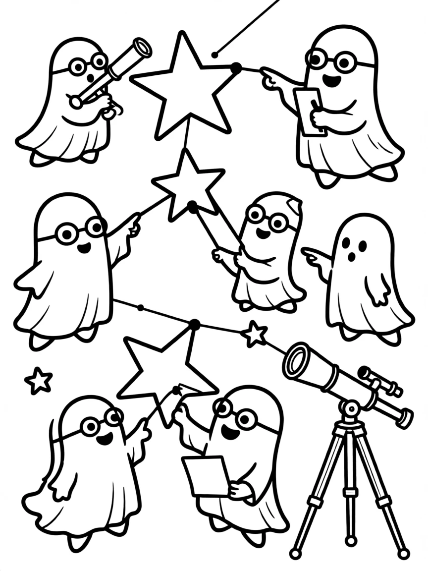 Ghost astronomers charting unknown constellations