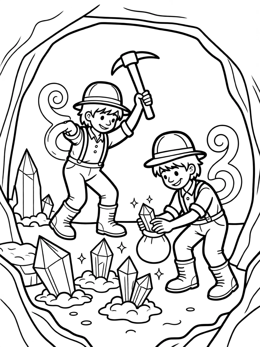 Ghost miners digging for crystals that capture memories