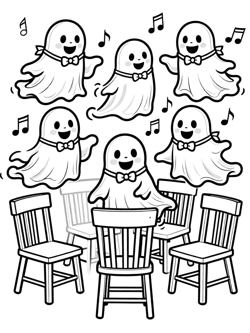 Ghosts playing musical chairs with disappearing seats