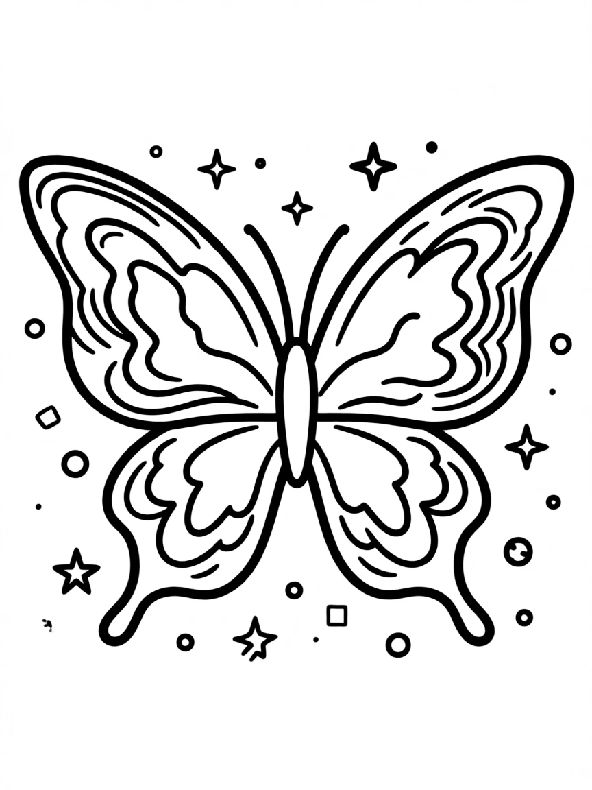 The Butterfly Nebula with its distinctive wing-like lobes