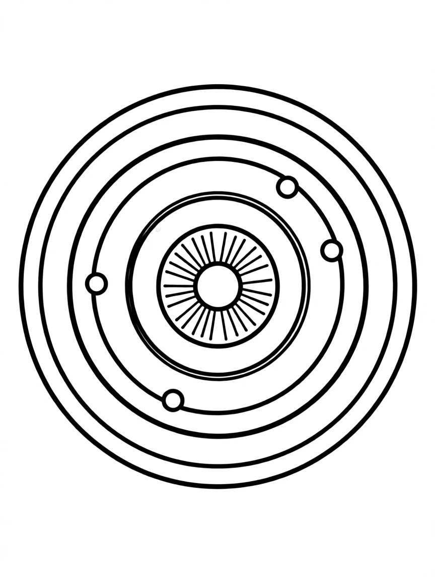 A detailed illustration of atomic energy bands
