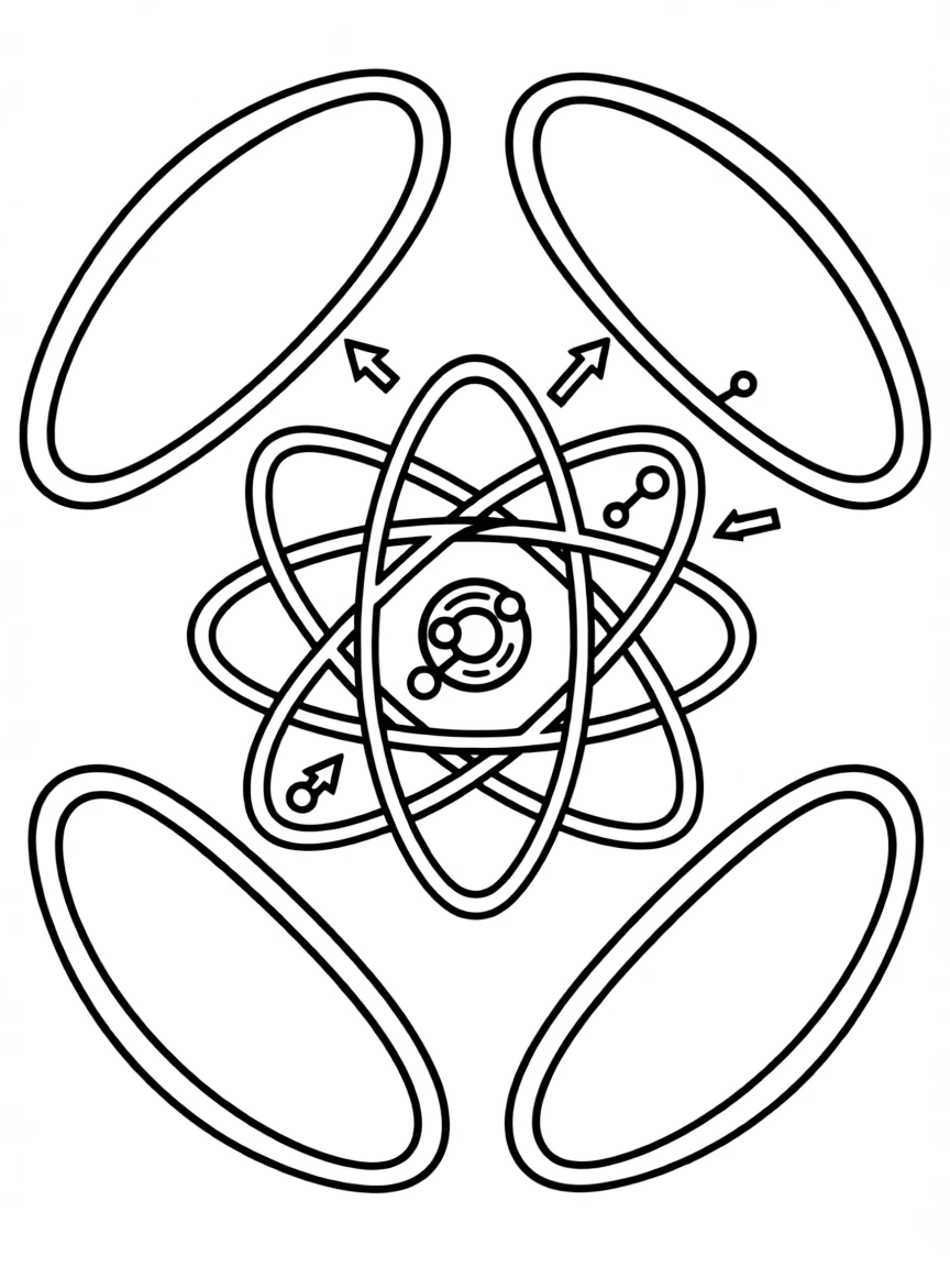 A detailed illustration of atomic nuclear quadrupole moment
