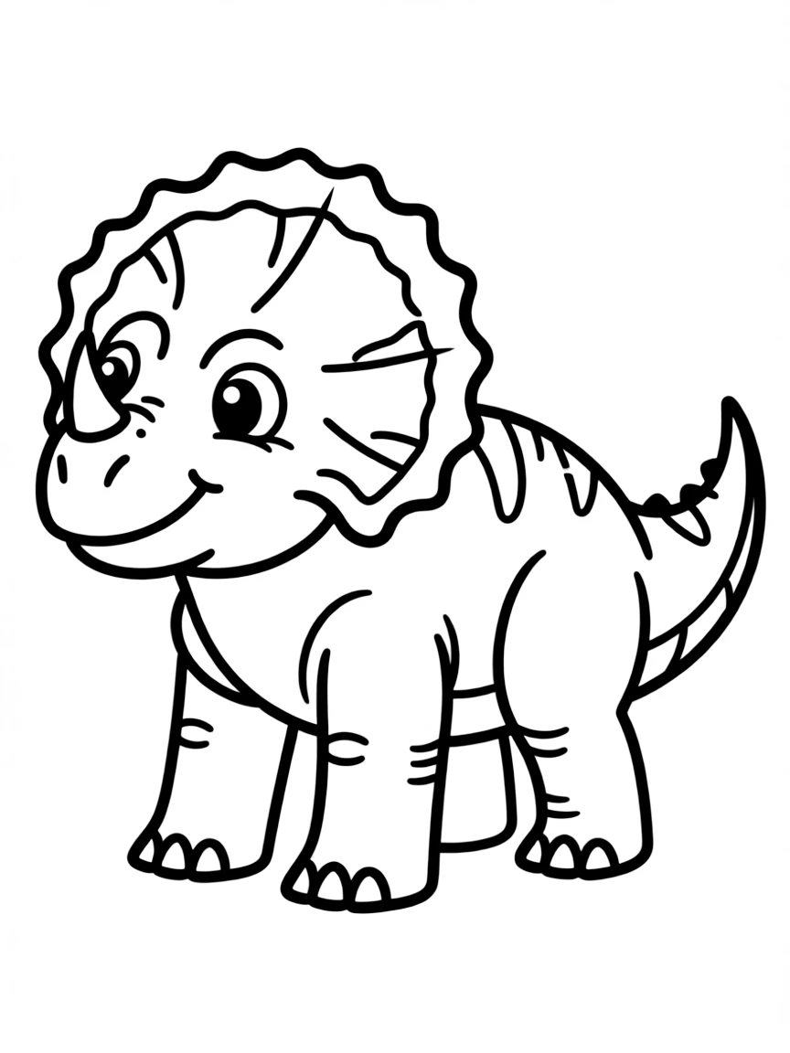 A Pachyrhinosaurus with its thick nasal boss instead of horns