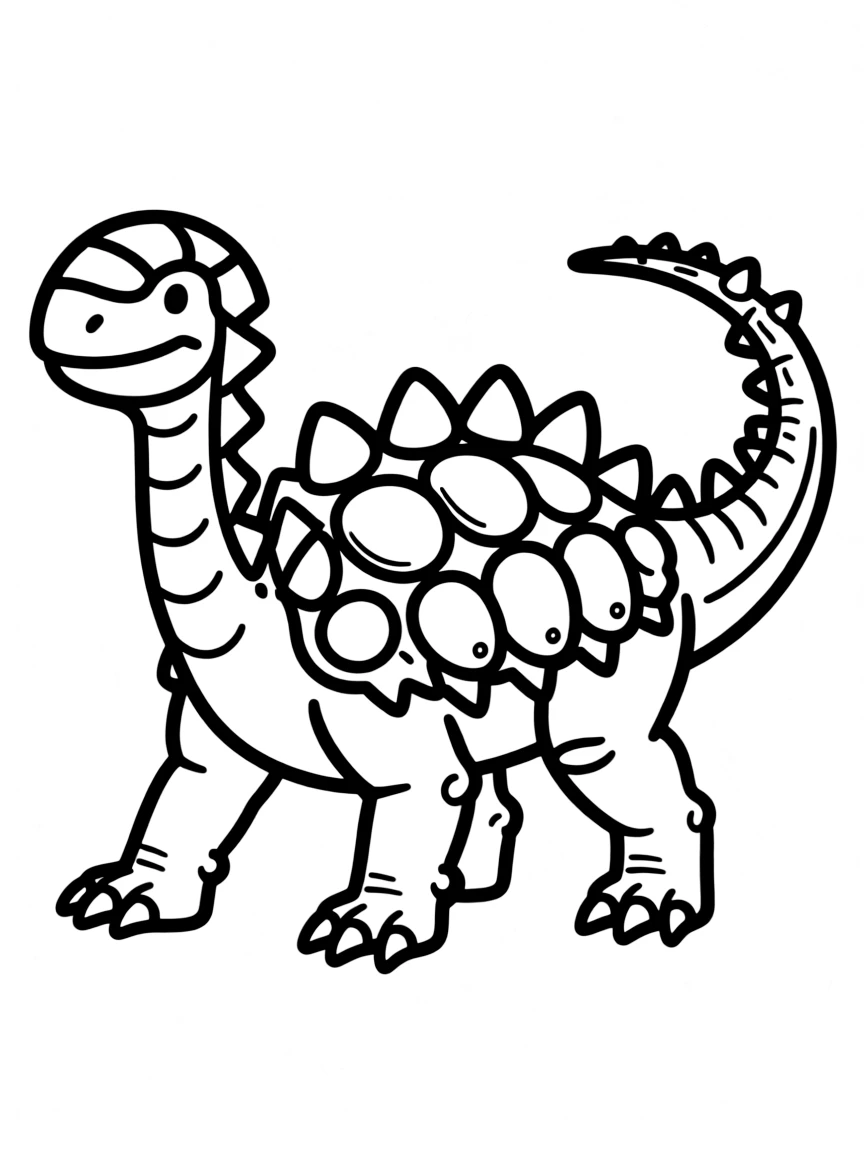 A Sauropelta with its heavily armored body in a defensive stance