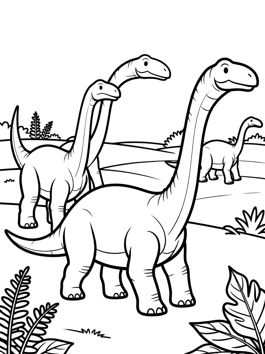 A Zhuchengosaurus, a large hadrosaur, in a herd