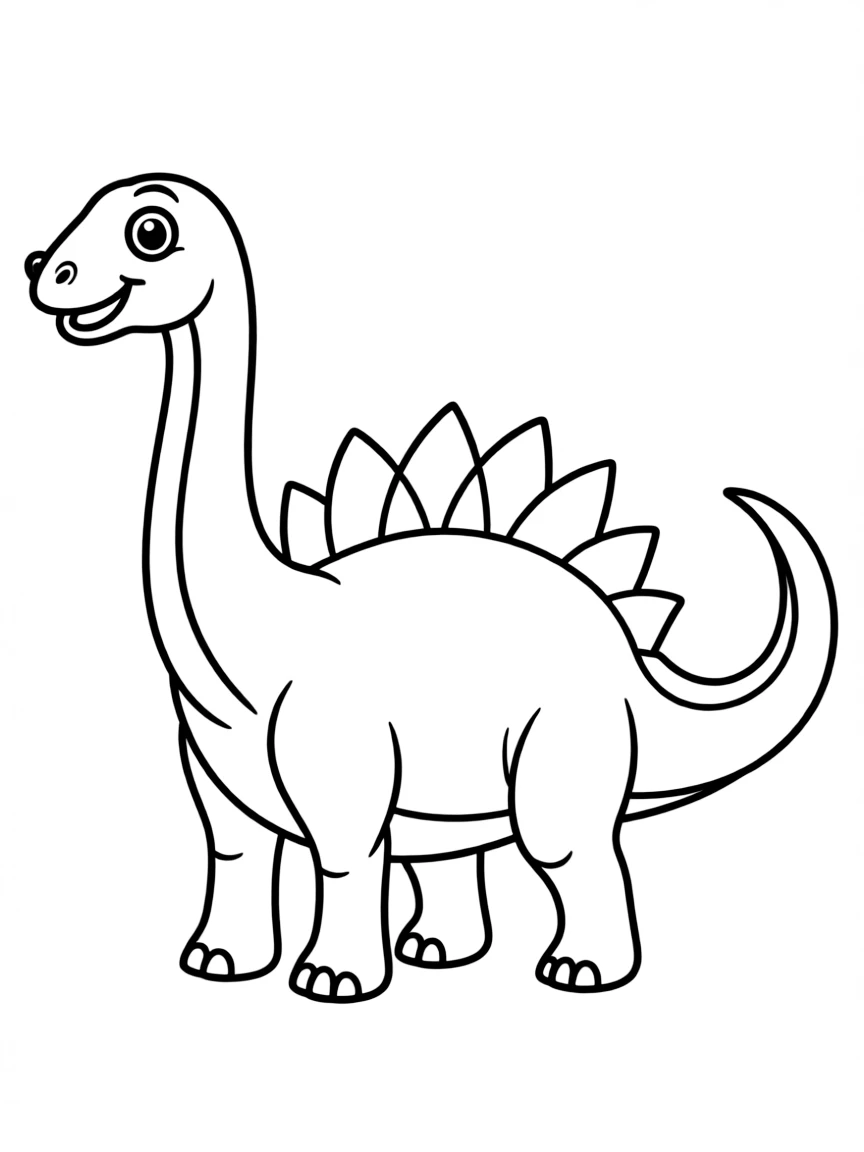 A Rebbachisaurus with its tall neural spines forming a sail-like structure